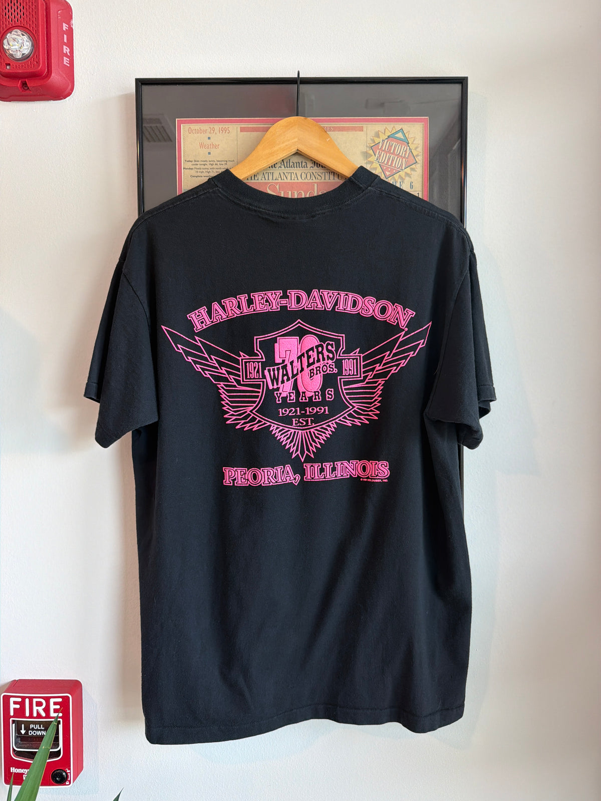 VINTAGE 1991 HARLEY DAVIDSON PEORIA SHIRT