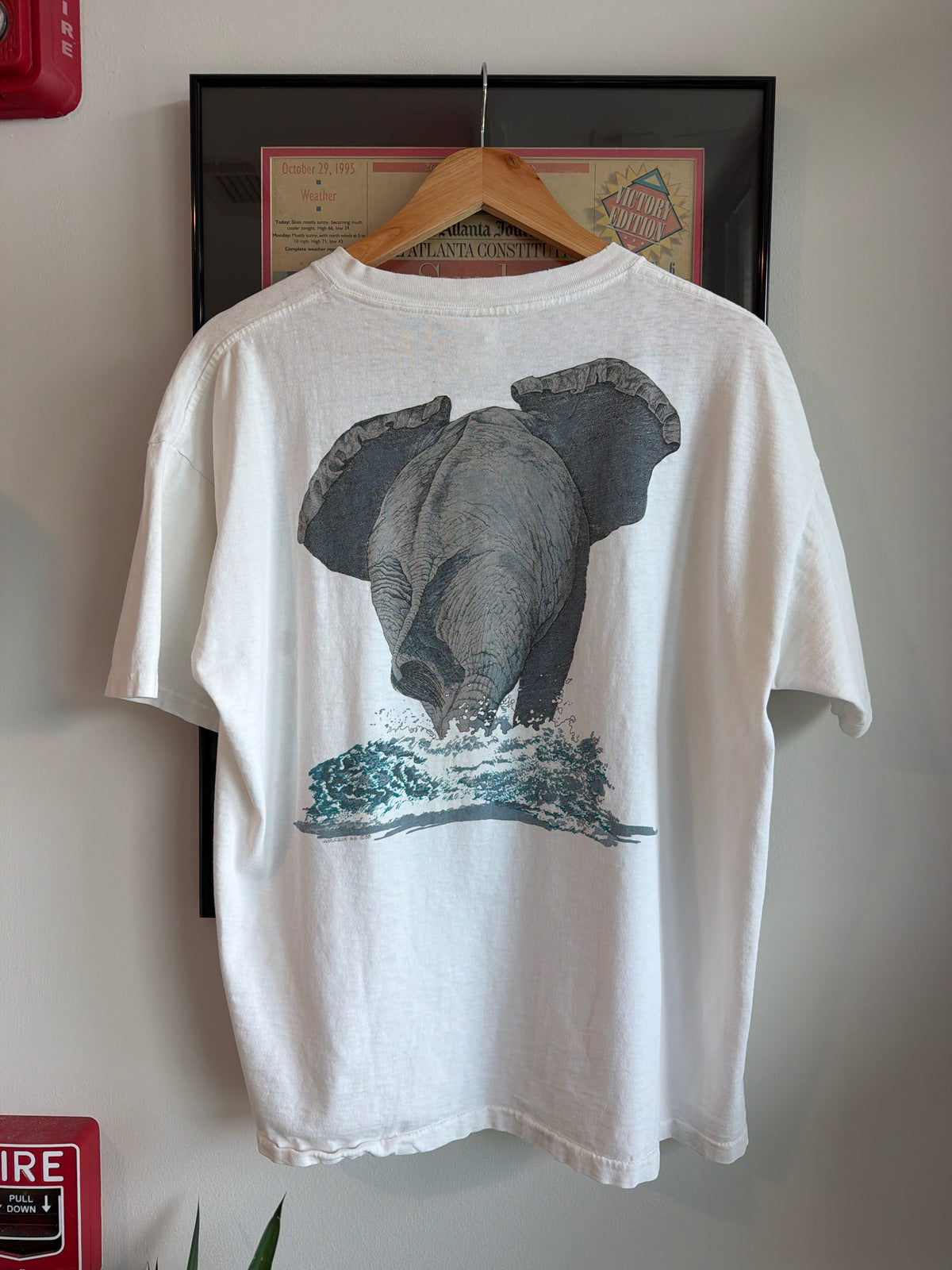 1990S ELEPHANT NATURE DOUBLE SIDED SHIRT