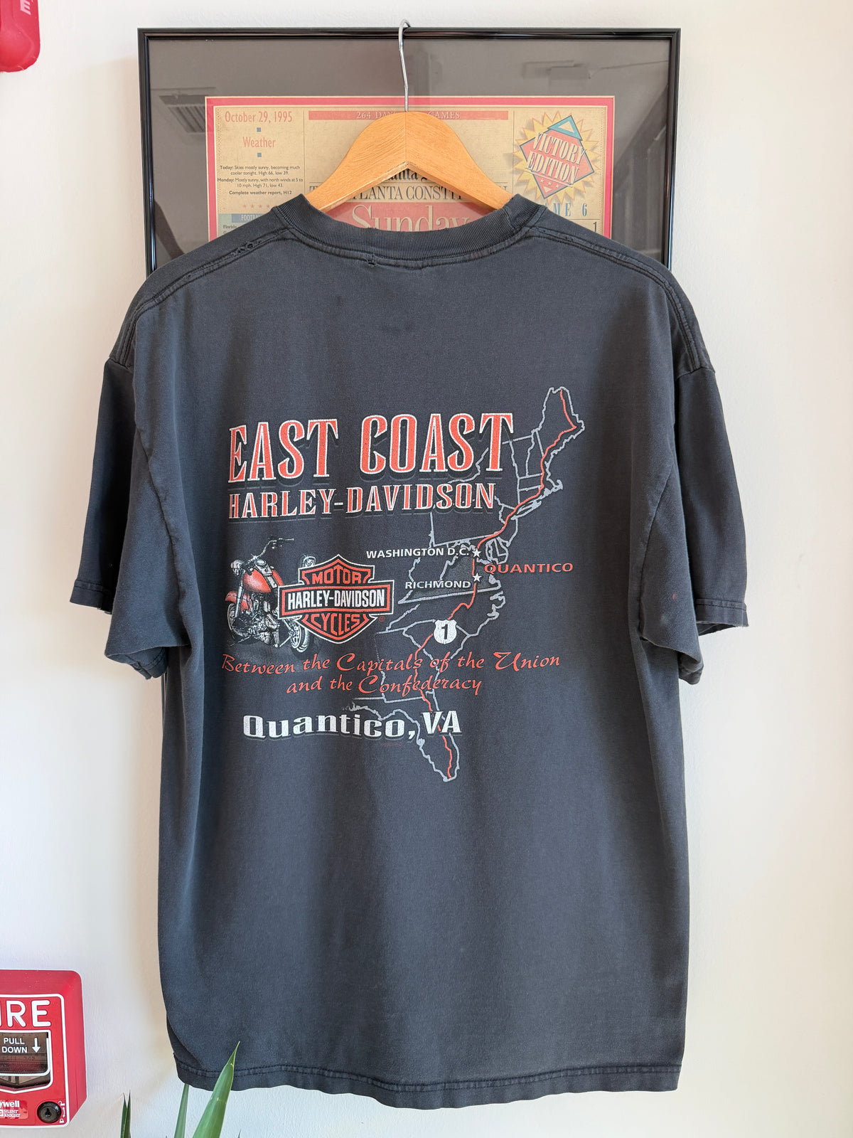 VINTAGE FADED DISTRESSED 2003 HARLEY DAVIDSON SPIDER WEB SHIRT