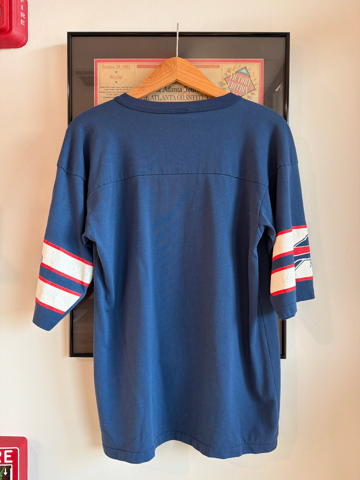 VINTAGE FADED 1980S BUFFALO BILLS JERSEY SHIRT