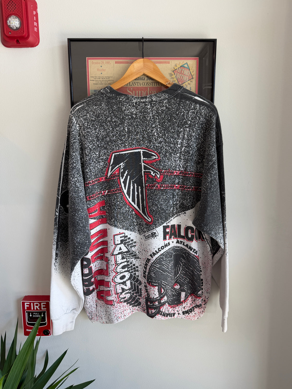 VINTAGE 1990S ATLANTA FALCONS AOP SWEATSHIRT