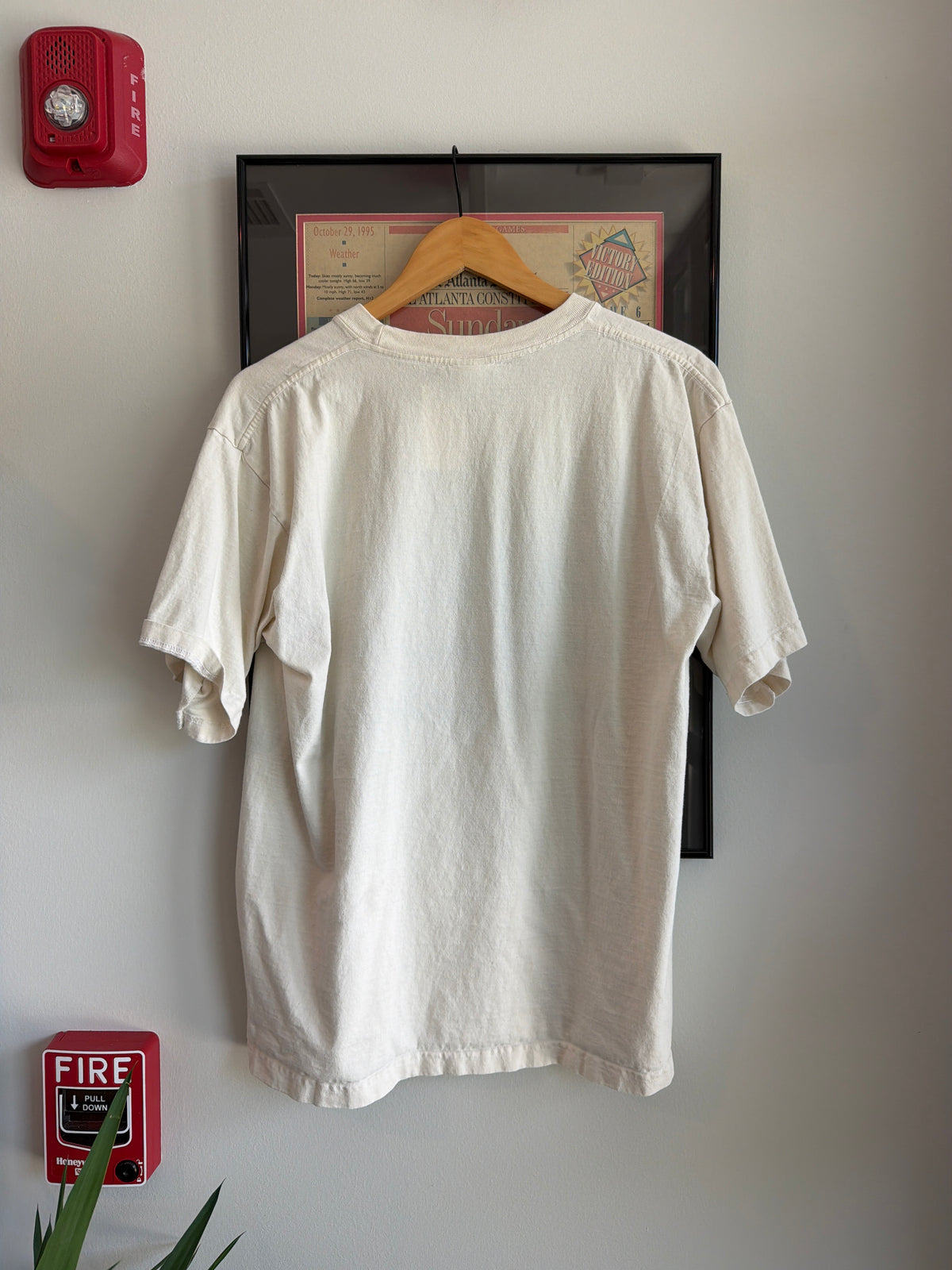 VINTAGE 1990S IN NATURE WE TRUST FLAG SHIRT