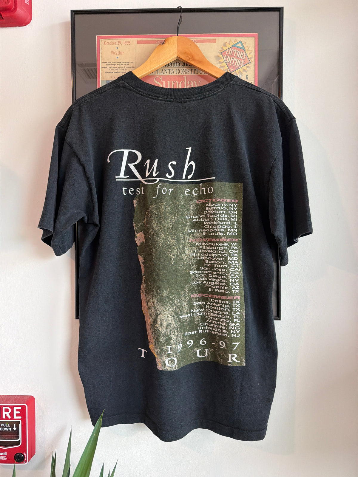1996 RUSH TEST FOR ECHO BAND SHIRT
