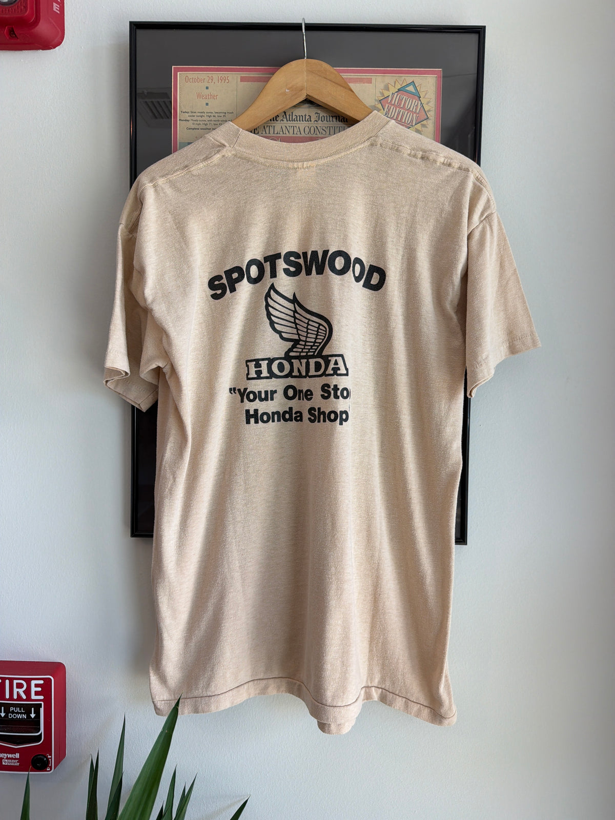 VINTAGE 1980S HONDA SHOP SPOTSWOOD SHIRT