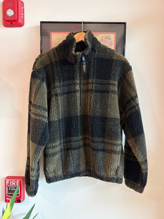VINTAGE 2000S WOOLRICH SHERPA QUARTER ZIP