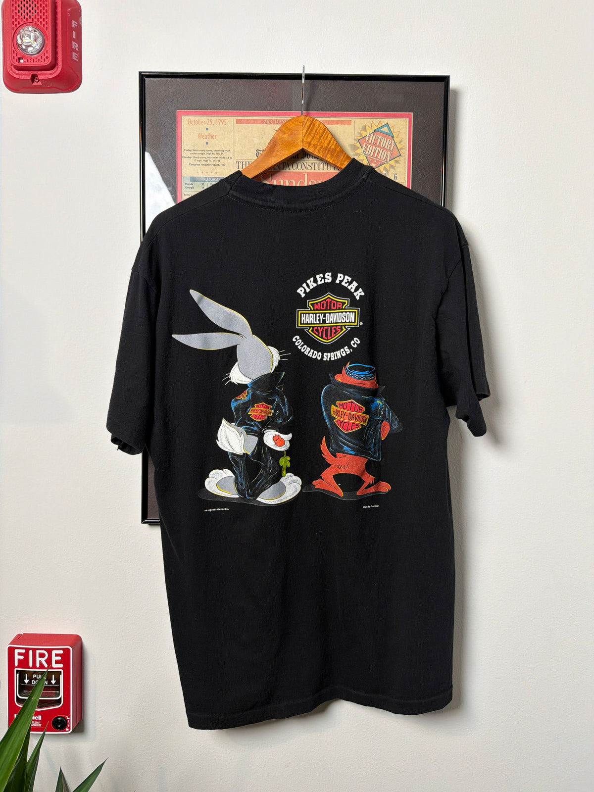 VINTAGE 1993 HARLEY DAVIDSON LOONEY TUNES SHIRT