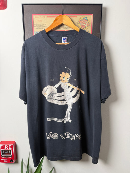 VINTAGE FADED 1995 BETTY BOOP LAS VEGAS SHIRT