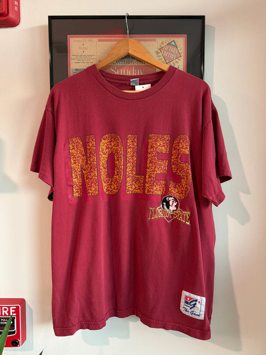 VINTAGE 1990S FSU SEMINOLES SPELLOUT SHIRT