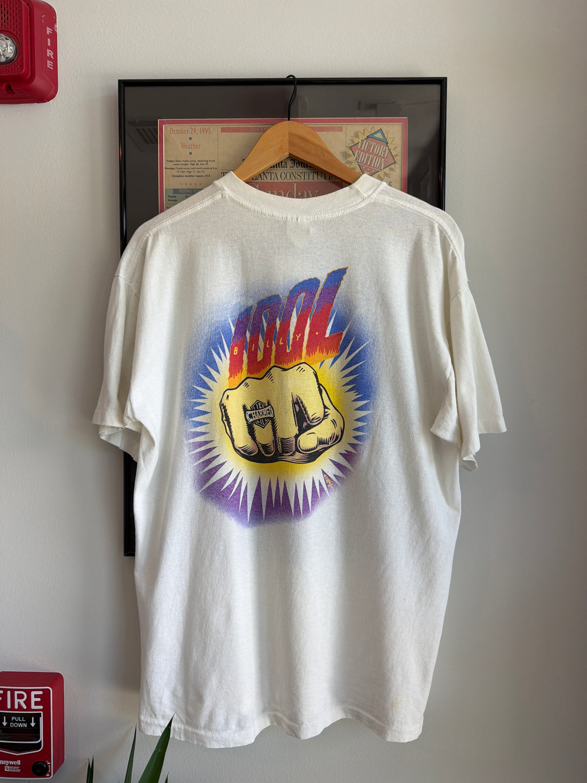 VINTAGE 1990 BILLY IDOL CHARMED LIFE TOUR SHIRT