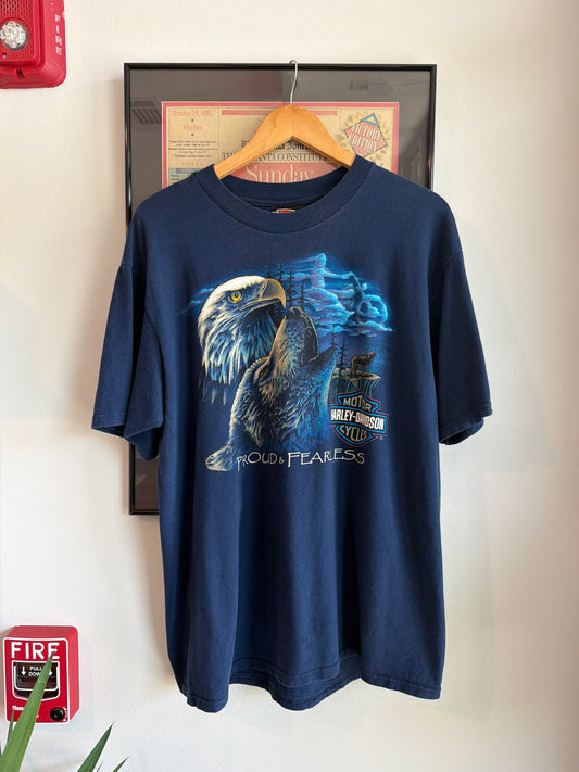 VINTAGE 1997 HARLEY DAVIDSON LOUD AND FEARLESS SHIRT