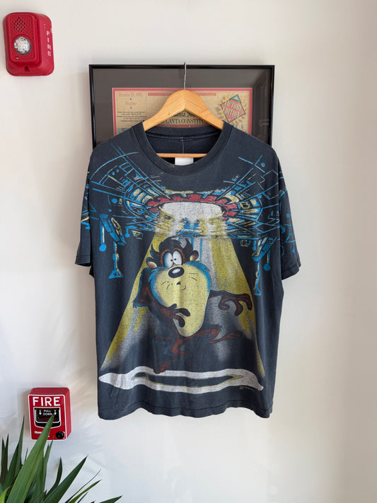 VINTAGE 1996 TAZ UFO ALIEN SHIRT