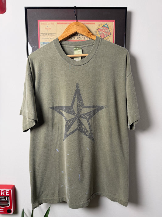 VINTAGE FADED DISTRESSED 1995 REM MONSTER STAR TOUR SHIRT