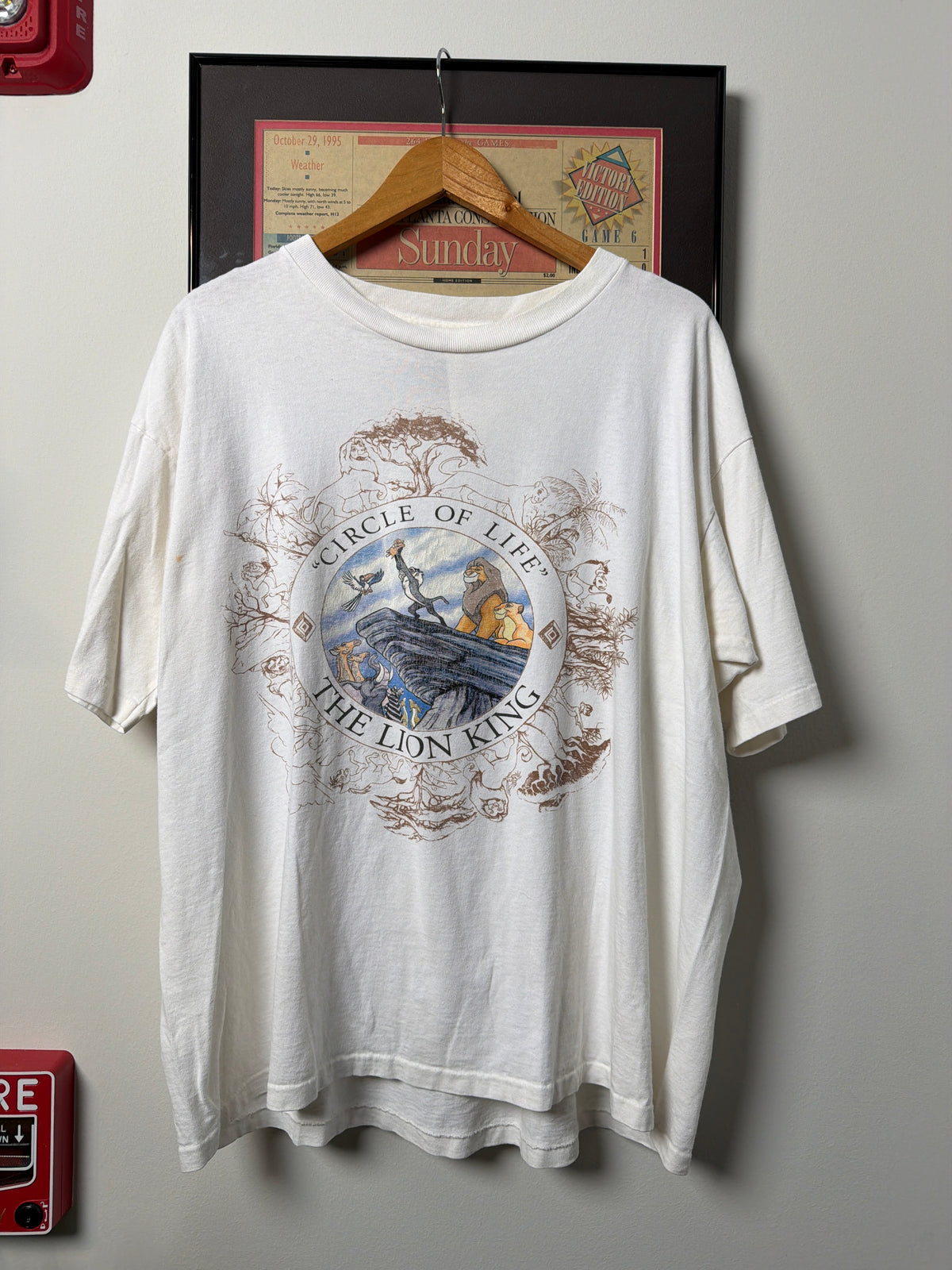 VINTAGE 1990S THE LION KING CIRCLE OF LIFE SHIRT