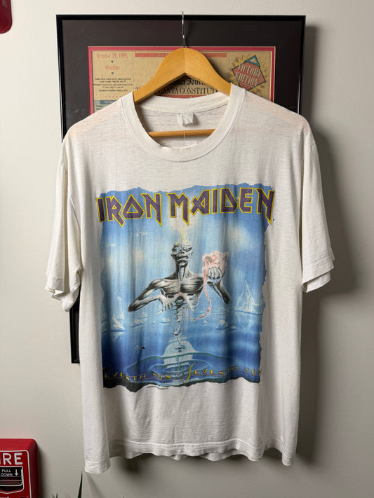 VINTAGE 1988 IRON MAIDEN SEVENTH SON BAND SHIRT