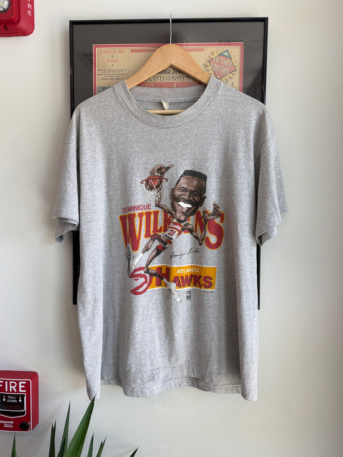 VINTAGE 1980S DOMINIQUE WILKINS ATLANTA HAWKS SHIRT