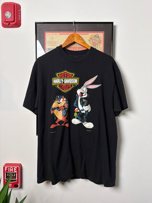 VINTAGE 1993 HARLEY DAVIDSON LOONEY TUNES SHIRT