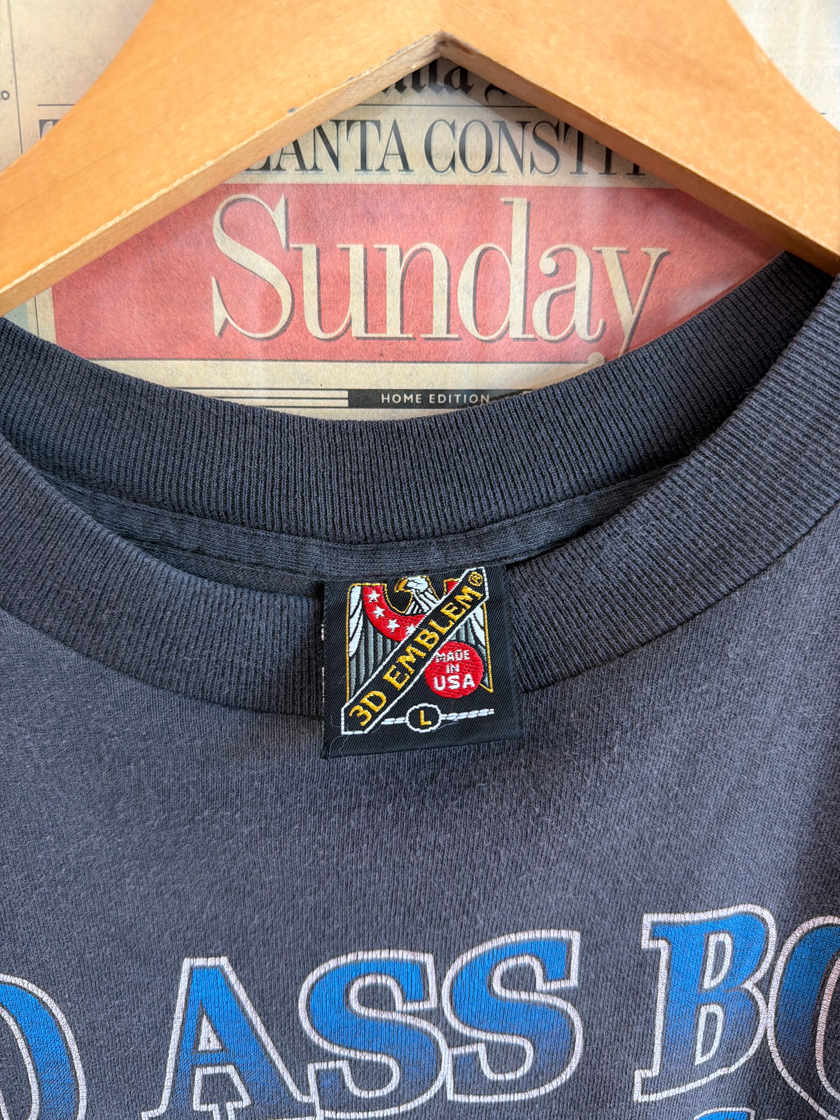 VINTAGE FADED 1990S 3D EMBLEM BAD ASS BOYS HAVE BAD ASS TOYS SHIRT