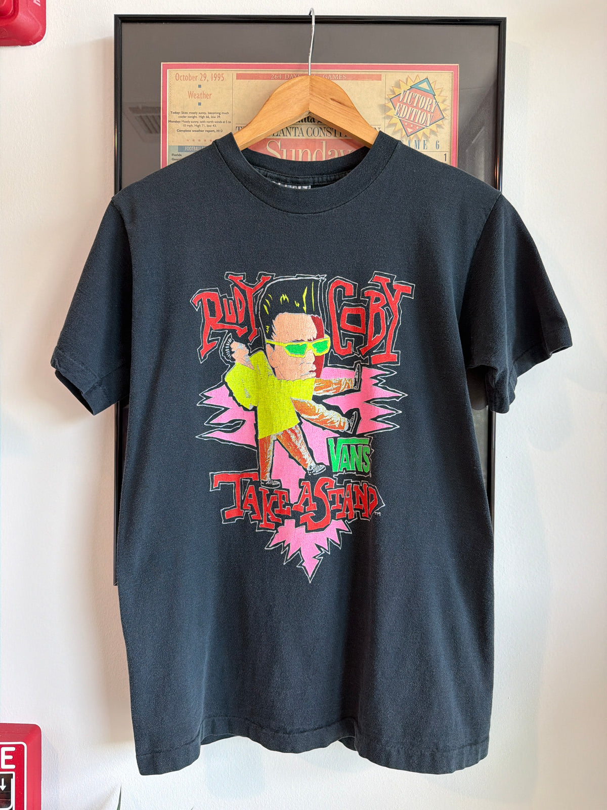 VINTAGE 1990S VANS RUDY COBY WORLD TOUR SHIRT
