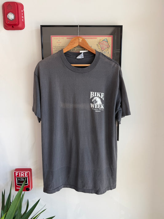 VINTAGE FADED DISTRESSED 1995 BIKE WEEK SHIRT
