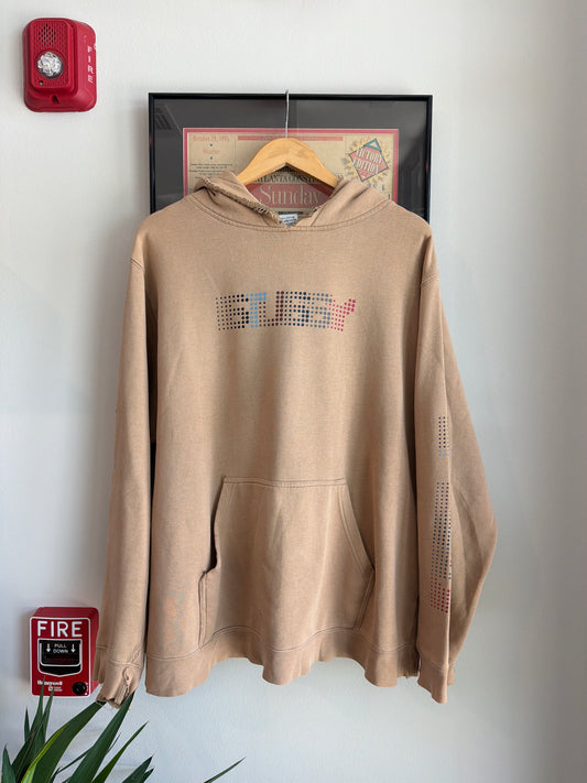 VINTAGE DISTRESSED 1990S STUSSY SPELLOUT HOODIE