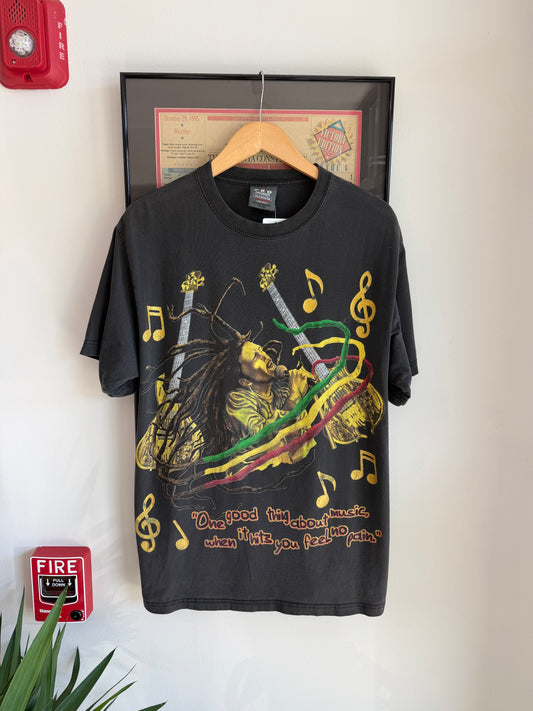 VINTAGE FADED DISTRESSED 1990S BOB MARLEY SHIRT