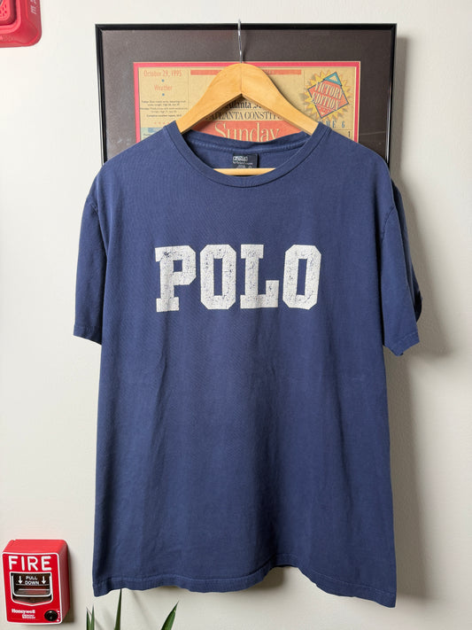 VINTAGE FADED 1990S POLO SPELLOUT SHIRT