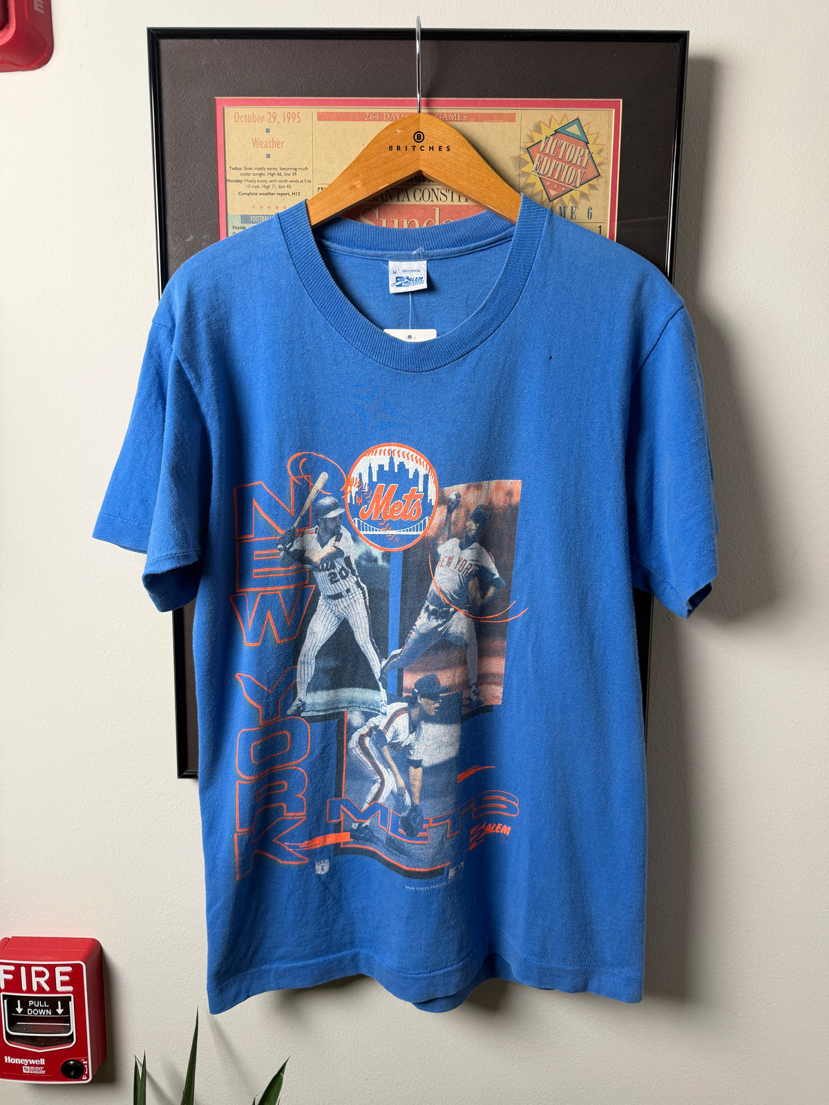 VINTAGE 1991 NEW YORK METS SALEM PLAYER SHIRT