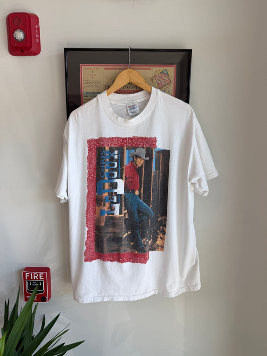 VINTAGE 1990S CHRIS LE'DOUX COUNTRY BAND SHIRT