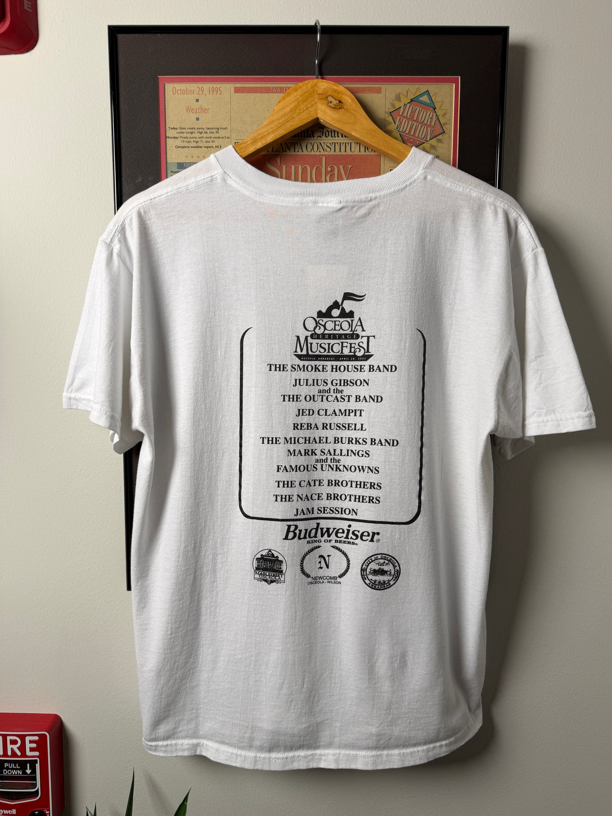VINTAGE 2001 OSCEOLA MUSIC HERITAGE FESTIVAL SHIRT