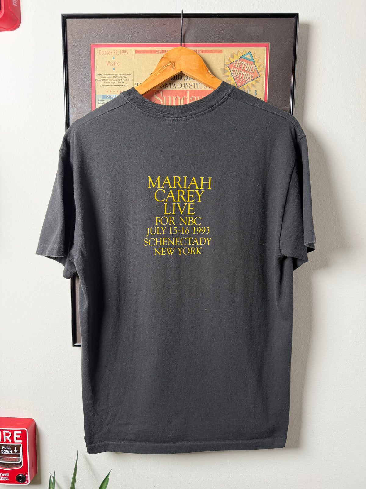 VINTAGE 1993 MARIAH CAREY LIVE NBC BAND SHIRT