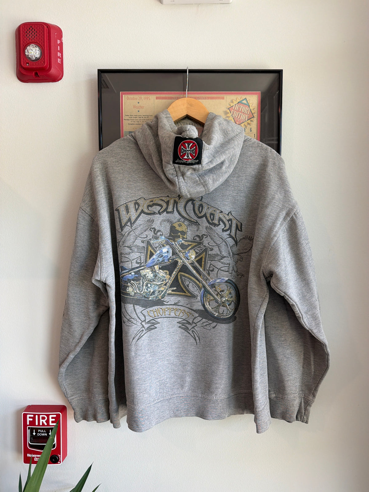 VINTAGE 1990S WEST COAST CHOPPERS HOODIE
