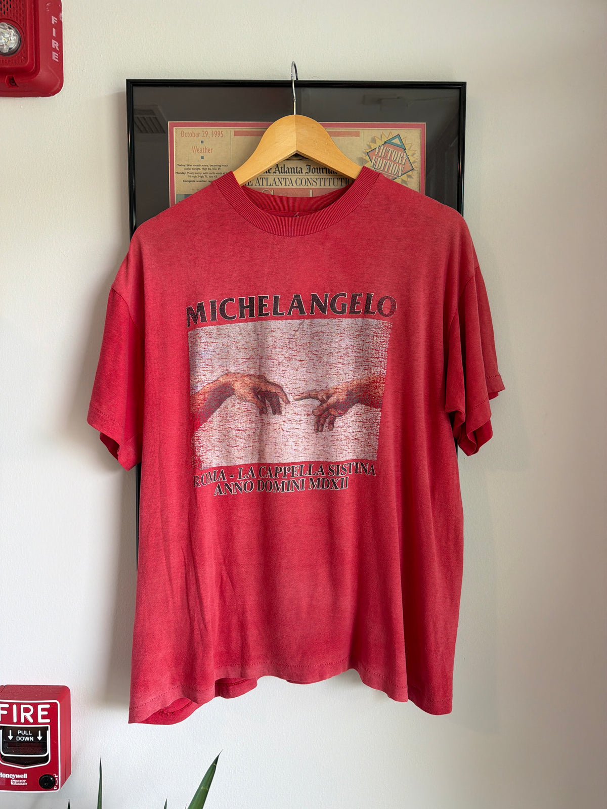 VINTAGE 1990s MICHELANGELO ART SHIRT