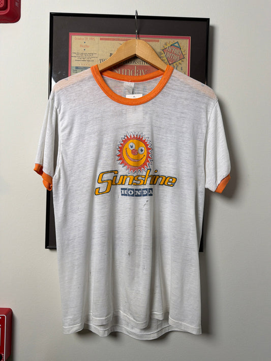 VINTAGE 1970S HONDA SUNSHINE RINGER SHIRT