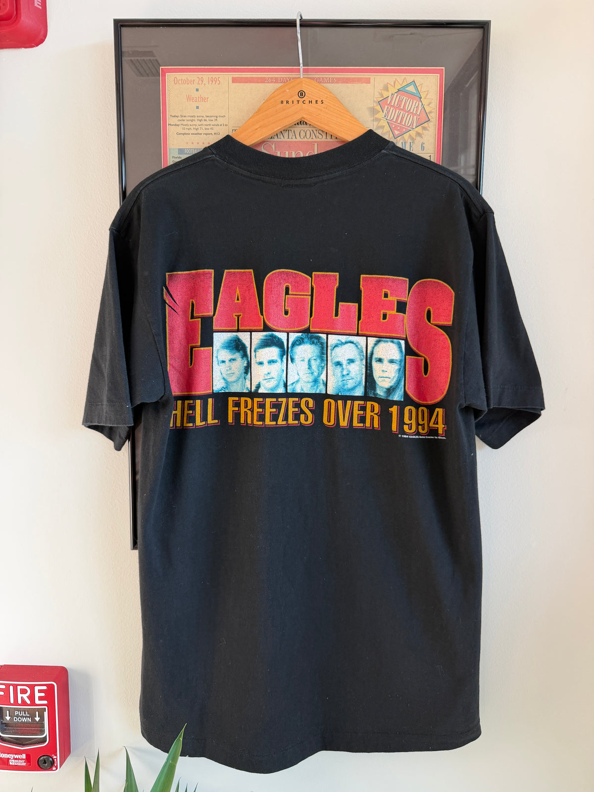 VINTAGE 1994 EAGLES HELL FREEZES OVER BAND SHIRT