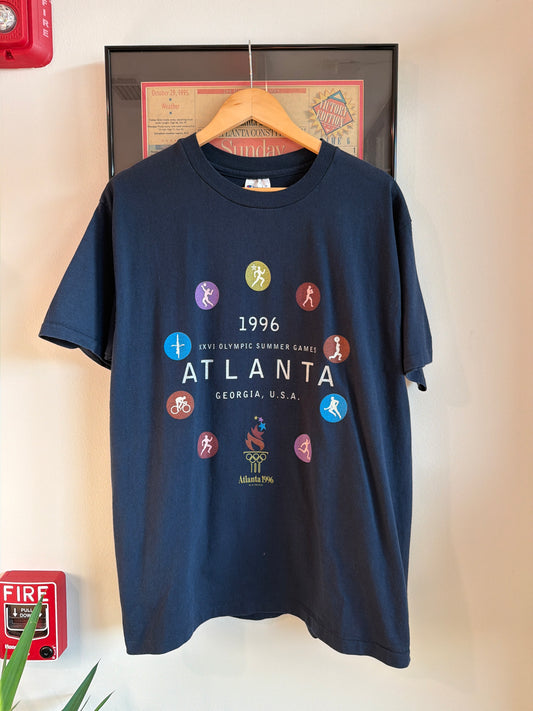 VINTAGE DISTRESSED 1996 ATLANTA OLYMPICS SHIRT
