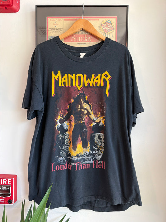 VINTAGE 1997 MANOWAR LOUDER THAN HELL SHIRT