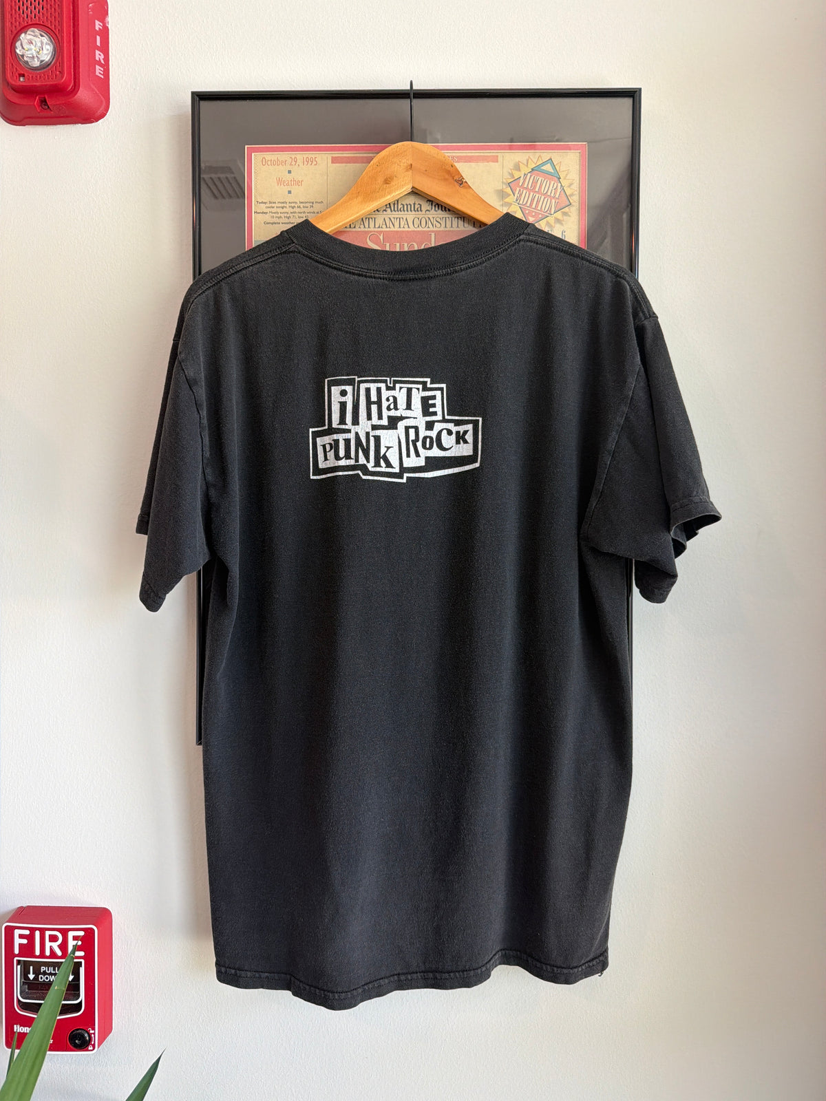 VINTAGE 1996 AFI A FIRE INSIDE I HATE PUNK ROCK SHIRT