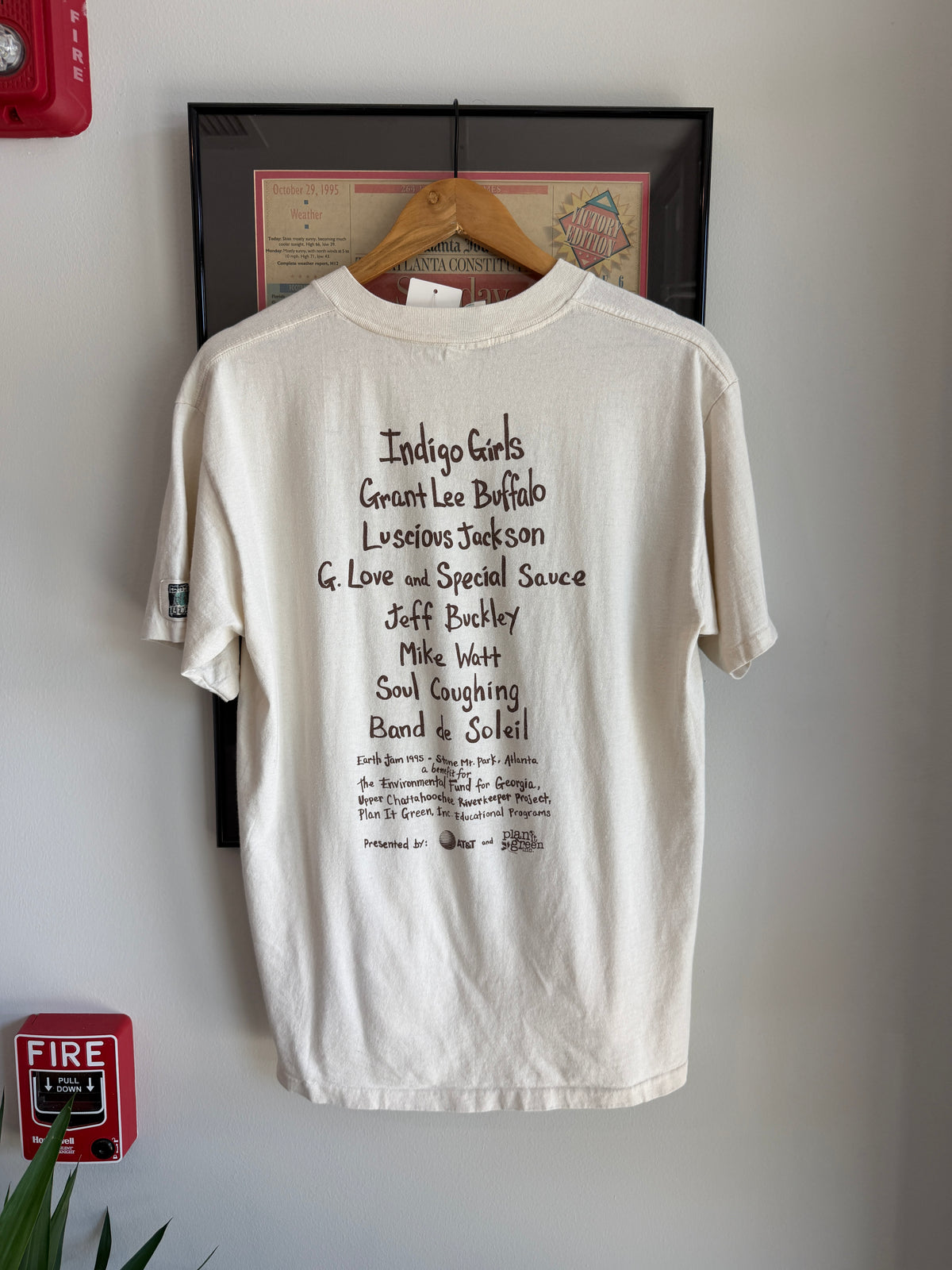 VINTAGE 1990S EARTH JAM JEFF BUCKLEY SHIRT