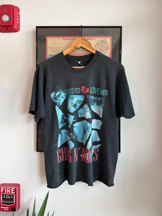1990S GUNS N ROSES USED TO LOVE HER TOUR SHIRT