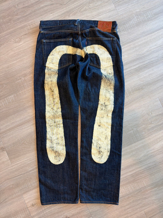 VINTAGE 1990S YAMANE EVISU LOT 2000 SELVEDGE DENIM