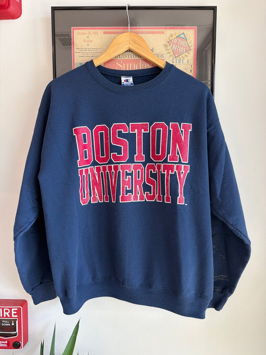 VINTAGE 1990S CHAMPION BOSTON UNIVERSITY SWEATSHIRT