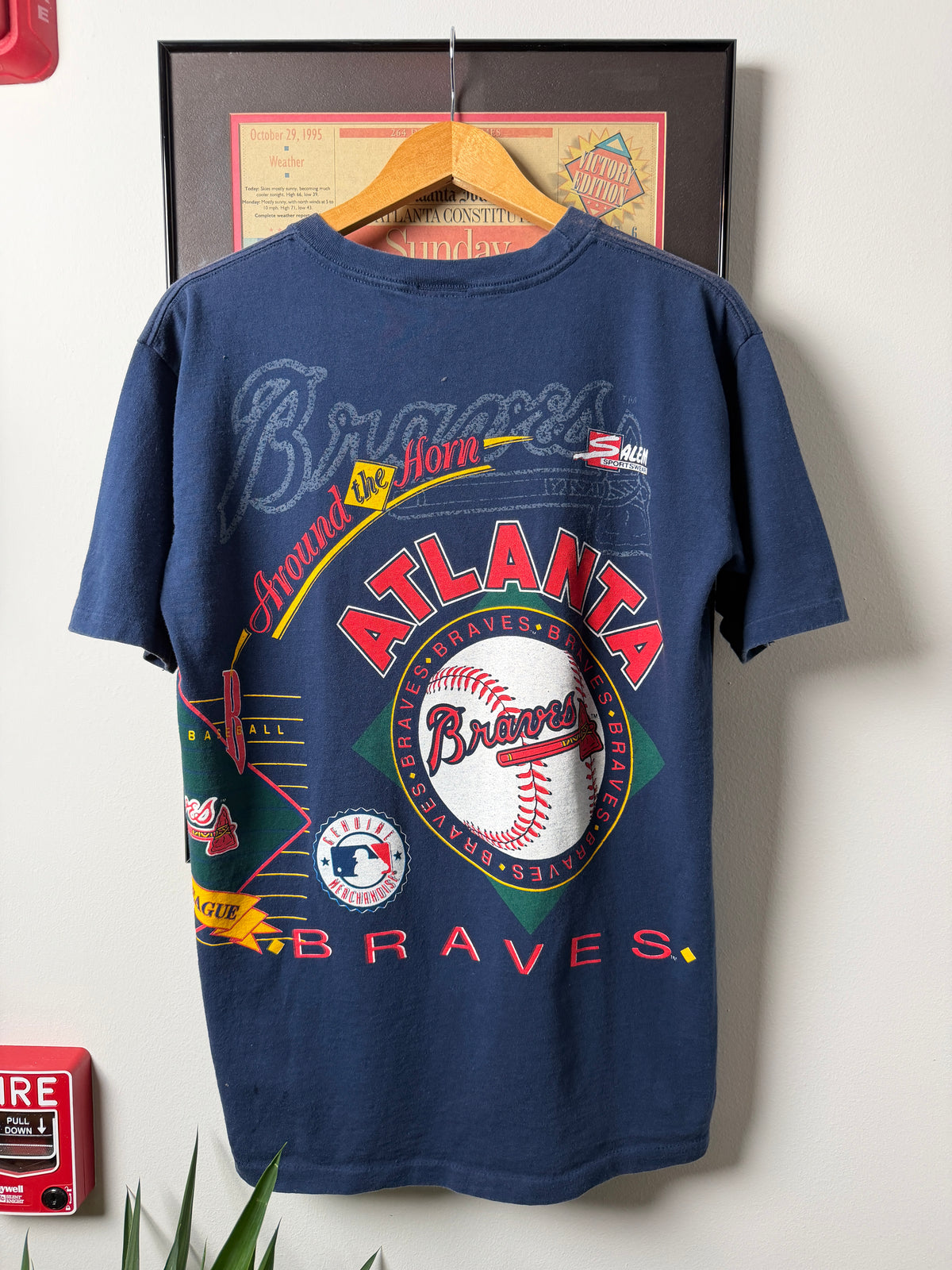 VINTAGE 1992 ATLANTA BRAVES SALEM AOP SHIRT