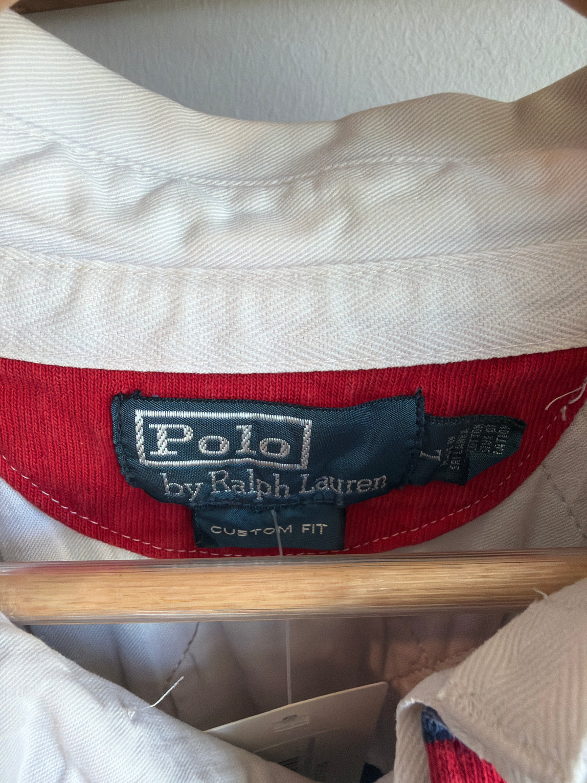 VINTAGE 1990S POLO STRIPED RUGBY JERSEY