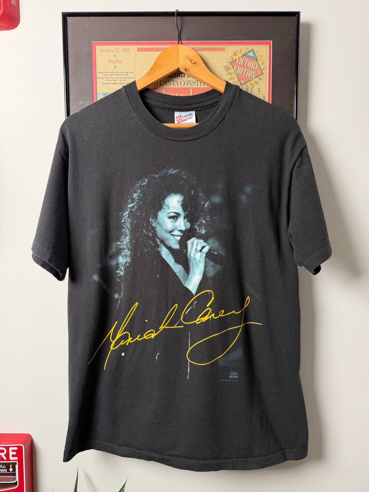 VINTAGE 1993 MARIAH CAREY LIVE NBC BAND SHIRT