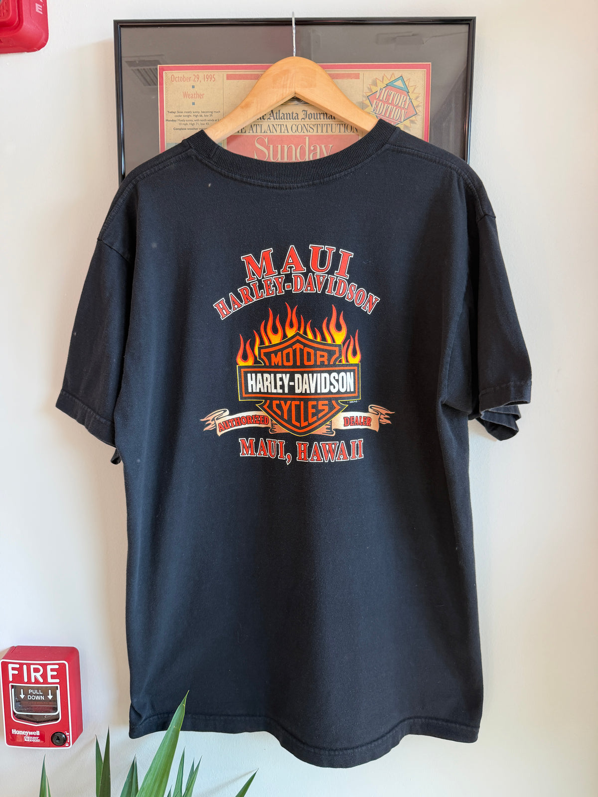 VINTAGE 2005 HARLEY DAVIDSON RIDE ON FLAME SHIRT