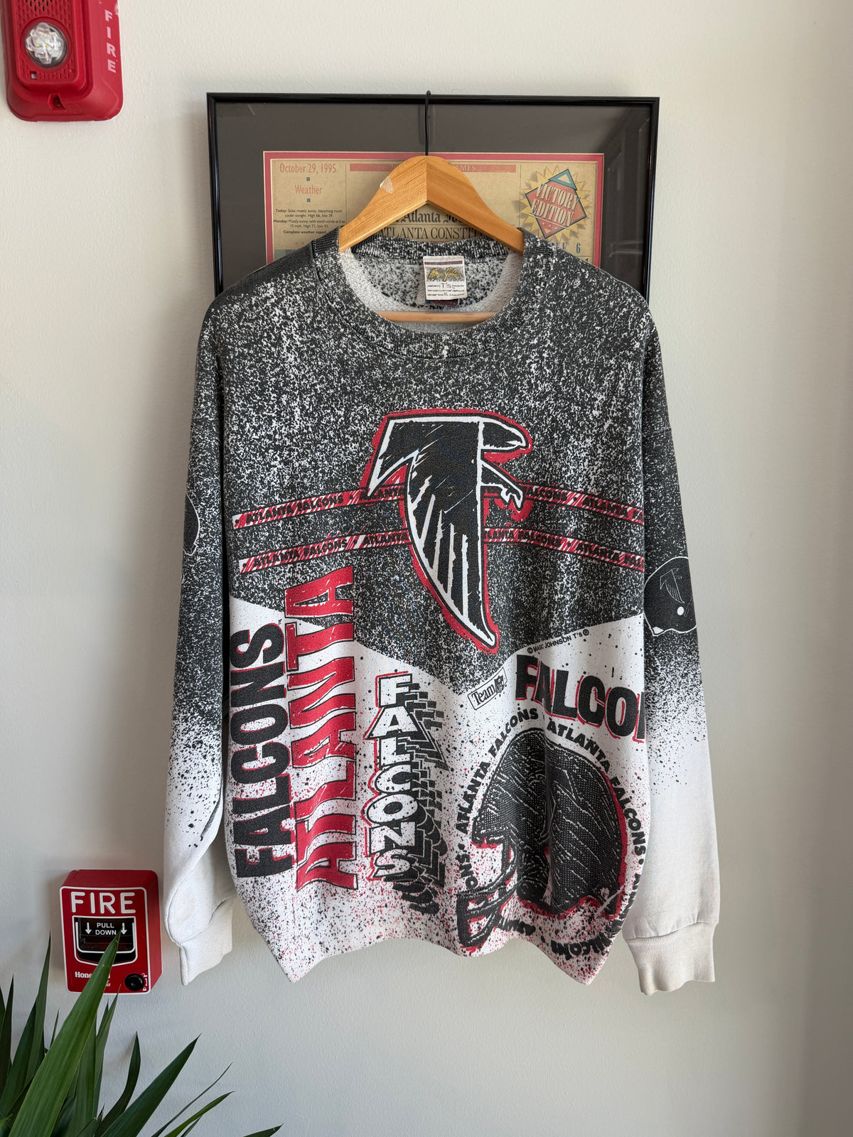 VINTAGE 1990S ATLANTA FALCONS AOP SWEATSHIRT