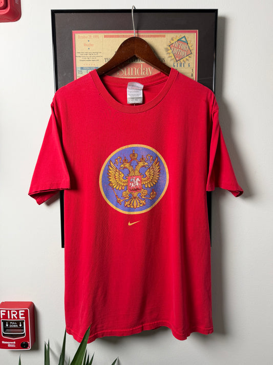 VINTAGE 2000S NIKE RUSSIA SOCCER SHIRT