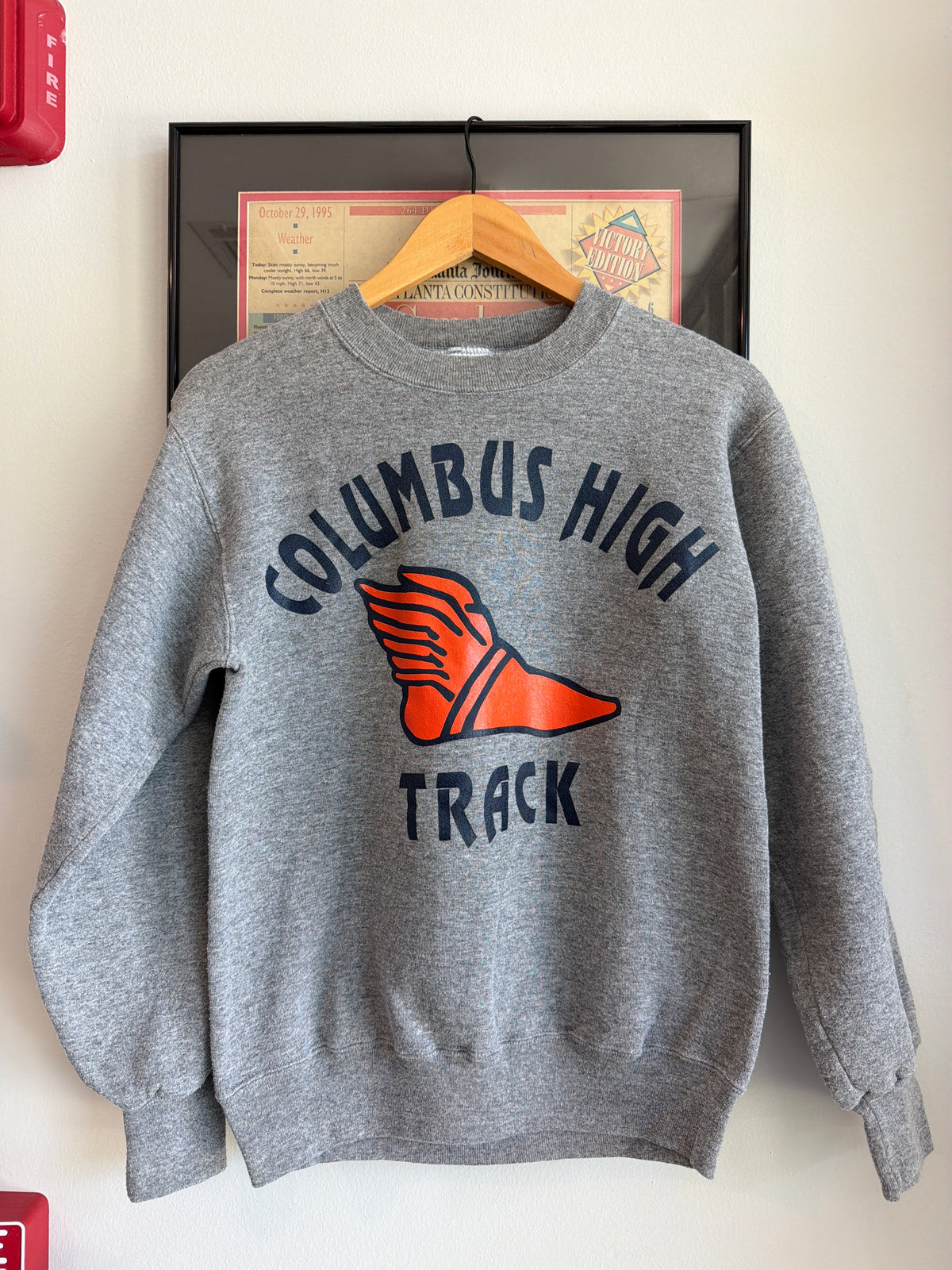 VINTAGE 1990S COLUMBUS HIGH TRACK SWEATSHIRT