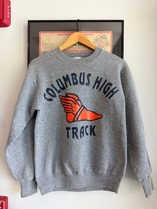 VINTAGE 1990S COLUMBUS HIGH TRACK SWEATSHIRT