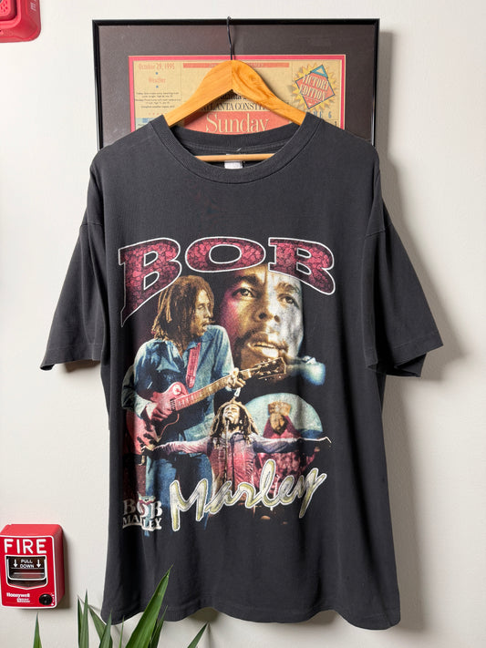 VINTAGE FADED 1990S BOB MARLEY RAP TEE